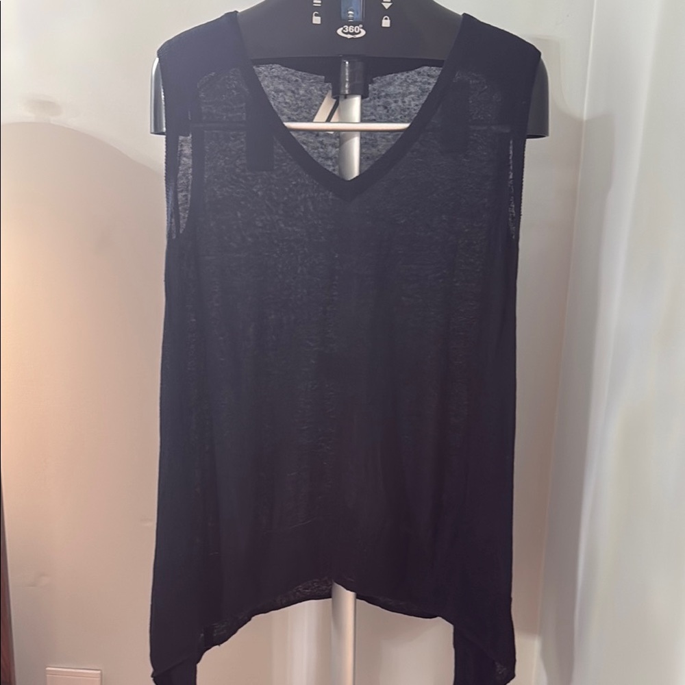Acrobat Asymmetrical Blue Tank Top